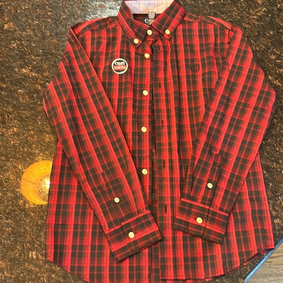 Chaps boys button down dress shirt- size medium - Picture 1 of 3